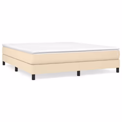 vidaXL Giroletto senza Materasso Crema 180x200 cm in Tessuto - Vista aggiuntiva 2