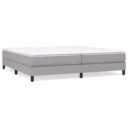 vidaXL Giroletto senza Materasso Grigio Chiaro 200x200 cm Tessuto - Vista aggiuntiva 2
