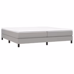 vidaXL Giroletto senza Materasso Grigio Chiaro 200x200 cm Tessuto - Vista aggiuntiva 3