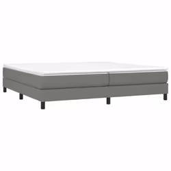 vidaXL Giroletto senza Materasso Grigio Scuro 200x200 cm Tessuto - Vista aggiuntiva 3
