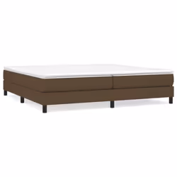 vidaXL Giroletto senza Materasso Marrone Scuro 200x200 cm in Tessuto - Vista aggiuntiva 2