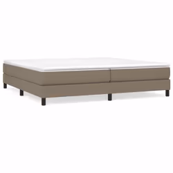 vidaXL Giroletto senza Materasso Tortora 200x200 cm in Tessuto - Vista aggiuntiva 2