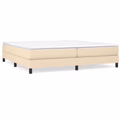 vidaXL Giroletto senza Materasso Crema 200x200 cm in Tessuto - Vista aggiuntiva 2