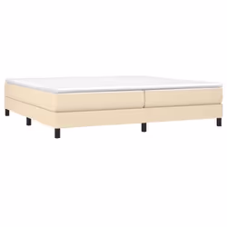 vidaXL Giroletto senza Materasso Crema 200x200 cm in Tessuto - Vista aggiuntiva 3