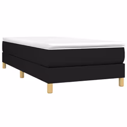 vidaXL Giroletto senza Materasso Nero 90x190 cm in Tessuto - Vista aggiuntiva 3