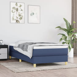 vidaXL Giroletto senza Materasso Blu 90x190 cm in Tessuto