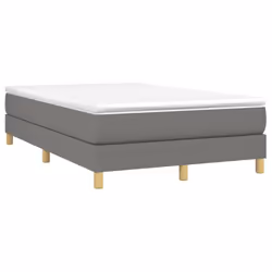 vidaXL Giroletto senza Materasso Grigio Scuro 120x200 cm Tessuto - Vista aggiuntiva 3