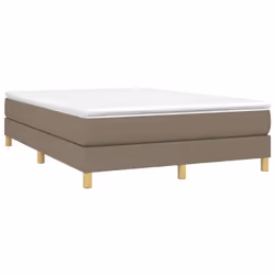 vidaXL Giroletto senza Materasso Tortora 140x190 cm in Tessuto - Vista aggiuntiva 3