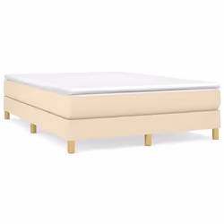 vidaXL Giroletto senza Materasso Crema 140x190 cm in Tessuto - Vista aggiuntiva 2