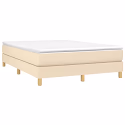 vidaXL Giroletto senza Materasso Crema 140x190 cm in Tessuto - Vista aggiuntiva 3