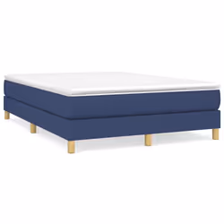 vidaXL Giroletto senza Materasso Blu 140x190 cm in Tessuto - Vista aggiuntiva 2