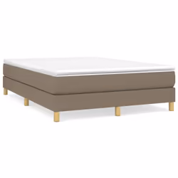 vidaXL Giroletto senza Materasso Tortora 140x200 cm in Tessuto - Vista aggiuntiva 2