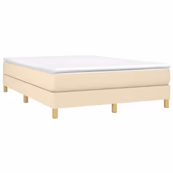 vidaXL Giroletto senza Materasso Crema 140x200 cm in Tessuto - Vista aggiuntiva 3