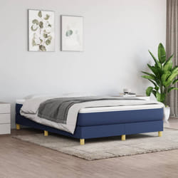 vidaXL Giroletto senza Materasso Blu 140x200 cm in Tessuto
