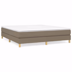 vidaXL Giroletto senza Materasso Tortora 180x200 cm in Tessuto - Vista aggiuntiva 2