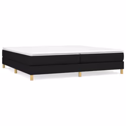 vidaXL Giroletto senza Materasso Nero 200x200 cm in Tessuto - Vista aggiuntiva 2