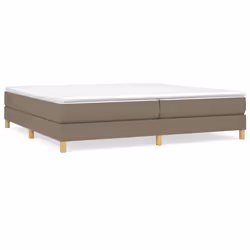 vidaXL Giroletto senza Materasso Tortora 200x200 cm in Tessuto - Vista aggiuntiva 2
