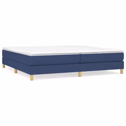 vidaXL Giroletto senza Materasso Blu 200x200 cm in Tessuto - Vista aggiuntiva 2