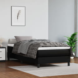 vidaXL Giroletto Nero 80x200 cm in Similpelle