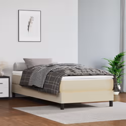 Colore: Crema Materiale: Similpelle (75% polivinilcloruro, 5% cotone, 20% poliestere), compensato, legno multistrato Dimensio ...
