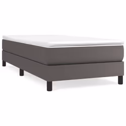vidaXL Giroletto Grigio 100x200 cm in Similpelle - Vista aggiuntiva 2