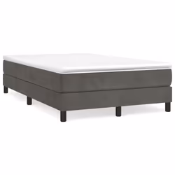 vidaXL Giroletto senza Materasso Grigio Scuro 120x200 cm Velluto - Vista aggiuntiva 2