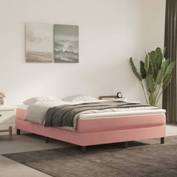 vidaXL Giroletto Rosa 140x190 cm in Velluto