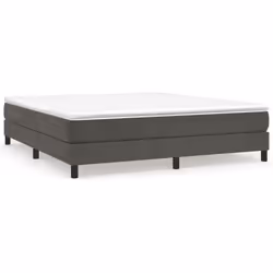 vidaXL Giroletto senza Materasso Grigio Scuro 180x200 cm Velluto - Vista aggiuntiva 2