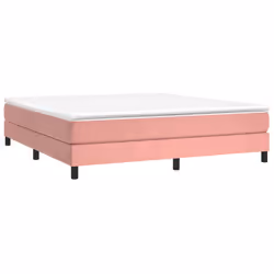 vidaXL Giroletto Rosa 180x200 cm in Velluto - Vista aggiuntiva 3