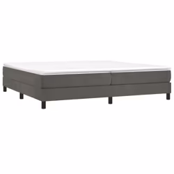 vidaXL Giroletto senza Materasso Grigio Scuro 200x200 cm Velluto - Vista aggiuntiva 3