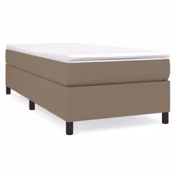 vidaXL Giroletto senza Materasso Tortora 90x200 cm Tessuto - Vista aggiuntiva 2