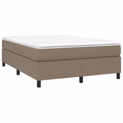 vidaXL Giroletto senza Materasso Tortora 140x190 cm in Tessuto - Vista aggiuntiva 3