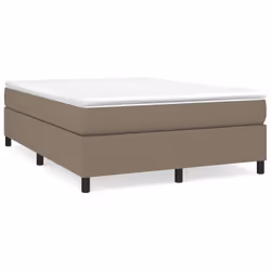 vidaXL Giroletto senza Materasso Tortora 140x200 cm in Tessuto - Vista aggiuntiva 2