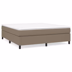 vidaXL Giroletto senza Materasso Tortora 180x200 cm in Tessuto - Vista aggiuntiva 2