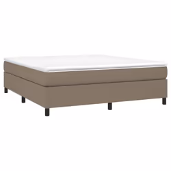 vidaXL Giroletto senza Materasso Tortora 180x200 cm in Tessuto - Vista aggiuntiva 3