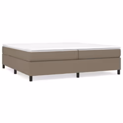 vidaXL Giroletto senza Materasso Tortora 200x200 cm in Tessuto - Vista aggiuntiva 2