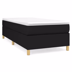 vidaXL Giroletto senza Materasso Nero 90x190 cm in Tessuto - Vista aggiuntiva 2