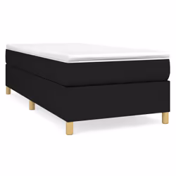 vidaXL Giroletto senza Materasso Nero 90x200 cm in Tessuto - Vista aggiuntiva 2