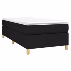vidaXL Giroletto senza Materasso Nero 90x200 cm in Tessuto - Vista aggiuntiva 3
