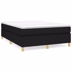 vidaXL Giroletto senza Materasso Nero 140x190 cm in Tessuto - Vista aggiuntiva 2