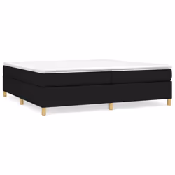vidaXL Giroletto senza Materasso Nero 200x200 cm in Tessuto - Vista aggiuntiva 2