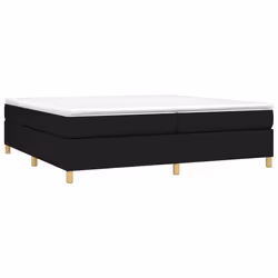vidaXL Giroletto senza Materasso Nero 200x200 cm in Tessuto - Vista aggiuntiva 3