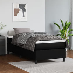 vidaXL Giroletto Nero 90x200 cm in Similpelle