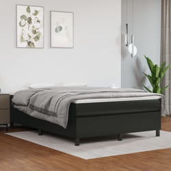 Vidaxl - Giroletto a Molle Nero 140x190 cm in Similpelle