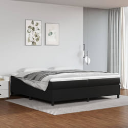 Vidaxl - Giroletto a Molle Nero 200x200 cm in Similpelle
