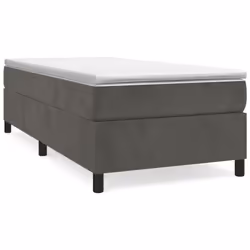 Giroletto a Molle Grigio Scuro 90x190 cm in Vellutocod mxl 116796 - Vista aggiuntiva 2