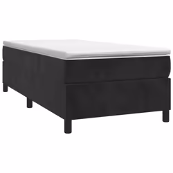 vidaXL Giroletto Nero 90x200 cm in Velluto - Vista aggiuntiva 3