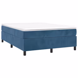 Giroletto a Molle Blu Scuro 140x200 cm in Vellutocod mxl 73780 - Vista aggiuntiva 3