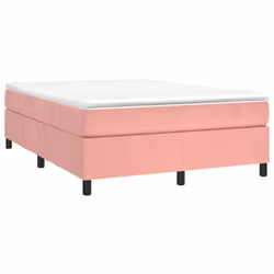 vidaXL Giroletto Rosa 140x200 cm in Velluto - Vista aggiuntiva 3