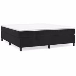 vidaXL Giroletto senza Materasso Nero 200x200 cm in Velluto - Vista aggiuntiva 2